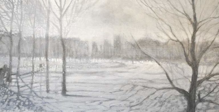 Winter's Dawn: 38 x 20 cm
