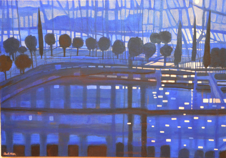 Harvest Moon Over Yavne'el: 55 x 42 cm